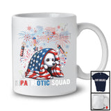 Patriotic Squad, Amazing 4th Of July Scary Poodle Lover, American Flag Fireworks Patriotic T-Shirt