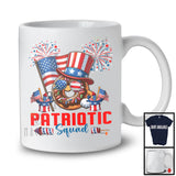 Patriotic Squad, Humorous 4th Of July American Flag Donut, Food Lover Patriotic Group T-Shirt