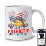 Patriotic Squad, Humorous 4th Of July American Flag Taco, Food Lover Patriotic Group T-Shirt