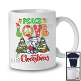 Peace Love And Christmas; Fantastic X-mas Trees Goat; Peace Sign Family Group T-Shirt