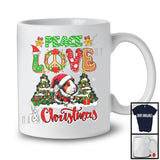 Peace Love And Christmas; Fantastic X-mas Trees Guinea Pig; Peace Sign Family Group T-Shirt