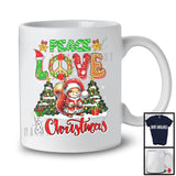 Peace Love And Christmas; Fantastic X-mas Trees Squirrel; Peace Sign Family Group T-Shirt