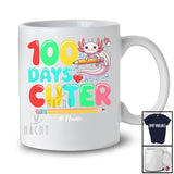 Personalized 100 Days Cuter; Joyful 100th Day Of School Custom Name Axolotl; Students Teacher T-Shirt