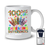 Personalized 100 Days Embracing Differences; Joyful Custom Name Autism Crayons; SPED Teacher T-Shirt