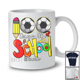 Personalized 100 Days Of School; Colorful Custom Name Soccer Player Team; Students Teacher T-Shirt