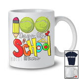 Personalized 100 Days Of School; Colorful Custom Name Tennis Player Team; Students Teacher T-Shirt