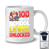 Personalized 100 Days of School Level Unlocked; Joyful Axolotl Gamer; Custom Name Students Teacher T-Shirt