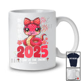 Personalized 2025 Chinese Snake Year; Lovely Lunar New Year Snake; Custom Name Family T-Shirt