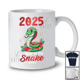 Personalized 2025 Snake Year; Lovely Snake Chinese Lunar New Year; Custom Name Family T-Shirt