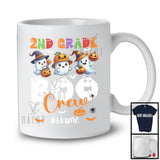 Personalized 2nd Grade Boo Crew; Lovely Halloween Ghost; Custom Name Students Teacher T-Shirt