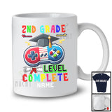 Personalized 2nd Grade Level Complete, Joyful Graduation Game Controller, Custom Name Gamer T-Shirt