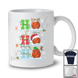 Personalized 3Ho Basketball; Joyful Christmas Santa Basketball Custom Name Player; Snow Family T-Shirt