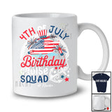 Personalized 4th Of July Birthday Cruise Squad; Amazing Custom Name Family; US Flag Patriotic T-Shirt