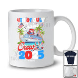 Personalized 4th Of July Cruise Crew 2025; Joyful Custom Name Patriotic Family; Cruise Ship T-Shirt