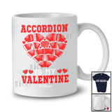 Personalized Accordion Is My Valentine; Amusing Hearts Custom Name Musical Instruments Player T-Shirt