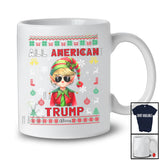 Personalized All American Trump; Merry Christmas Custom Name Elf Trump Back 2024; Sweater T-Shirt