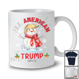 Personalized All American Trump; Merry Christmas Custom Name Snowman Trump Back 2024; Family T-Shirt