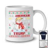 Personalized All American Trump; Merry Christmas Custom Name Snowman Trump Back 2024; Sweater T-Shirt