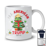 Personalized All American Trump; Merry Christmas Custom Name X-mas Tree Trump Back 2024; Family T-Shirt