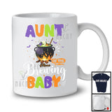 Personalized Aunt Of The Brewing Baby, Humorous Halloween Pregnancy Custom Name, Witch Family T-Shirt