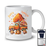 Personalized Aunt's Little Turkeys; Lovely Thanksgiving Fall Tree Pickup Truck; Family T-Shirt