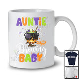 Personalized Auntie Of The Brewing Baby, Humorous Halloween Pregnancy Custom Name, Witch Family T-Shirt