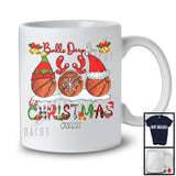 Personalized Balls Deep In Christmas; Joyful Three Basketball Ornaments; Custom Name Sport Player T-Shirt