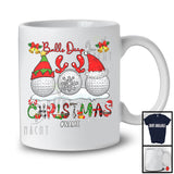 Personalized Balls Deep In Christmas; Joyful Three Golf Ornaments; Custom Name Sport Player T-Shirt