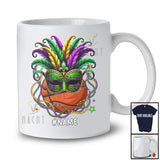 Personalized Basketball Wearing Mask; Amazing Mardi Gras Beads; Custom Name Sport Player Team T-Shirt