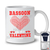 Personalized Bassoon Is My Valentine; Amusing Hearts Custom Name Musical Instruments Player T-Shirt