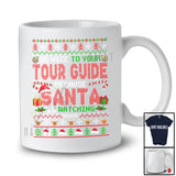 Personalized Be Nice To Your Tour Guide; Fantastic Christmas Sweater Plaid; Custom Name Jobs T-Shirt