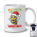 Personalized Beerry Christmas; Lovely Santa Bee Animal Snowing; Custom Name Family T-Shirt