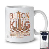 Personalized Black King; Proud Black History Month Custom Name Afro Chess Player; African T-Shirt