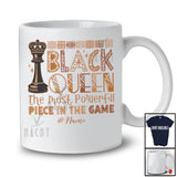 Personalized Black Queen; Joyful Black History Month Custom Name Chess Player; Afro African T-Shirt