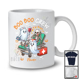 Personalized Boo Boo Crew; Lovely Halloween Costume Ghost; Custom Name EMT Nurse T-Shirt