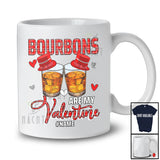 Personalized Bourbons Are My Valentine; Amazing Plaid Custom Name Couple Bourbon; Drinking Drunker T-Shirt