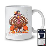 Personalized Boxing Gloves Turkey; Joyful Thanksgiving Custom Name Sport Player Team T-Shirt