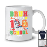 Personalized Bruh My 100 Days of School; Joyful School Unicorn; Custom Name Students Teacher T-Shirt