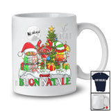 Personalized Buon Natale; Joyful Christmas Custom Name Italian Cocktail of Glasses; Drunker Drinking T-Shirt