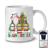 Personalized Buon Natale; Joyful Christmas Custom Name Italian Whiskey of Glasses; Drunker Drinking T-Shirt