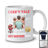 Personalized Can't Talk Right Now, Humorous Father's Day Custom Name Brother, BBQ Drinking T-Shirt