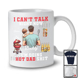 Personalized Can't Talk Right Now, Humorous Father's Day Custom Name Son Dad, BBQ Drinking T-Shirt