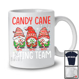 Personalized Candy Cane Eating Team; Lovely Christmas Custom Name Three Gnomes; Family Group T-Shirt