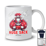 Personalized Check Out My Huge Sack; Amazing Christmas Custom Name Santa Adult; Family T-Shirt