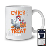 Personalized Chick Or Treat, Humorous Halloween Custom Name Hen Chicken, Trick Or Treat Farmer T-Shirt