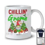 Personalized Chillin' With My Gnome; Humorous Christmas Custom Name 1 Gnome; Family T-Shirt