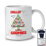 Personalized Chillin' With My Gnomies; Wonderful Christmas Tree Gnomes; Custom Name Family T-Shirt