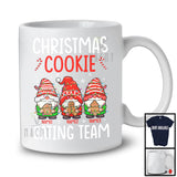 Personalized Christmas Cookie Eating Team; Lovely Christmas Custom Name Three Gnomes; Family Group T-Shirt