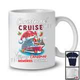 Personalized Christmas Cruise 2024 Memories Together; Lovely Plaid Cruise Ship Santa; Family T-Shirt