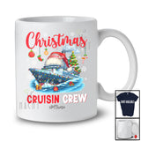 Personalized Christmas Cruisin Crew; Fantastic X-mas Lights Santa Cruise Trip ; Custom Name Family T-Shirt